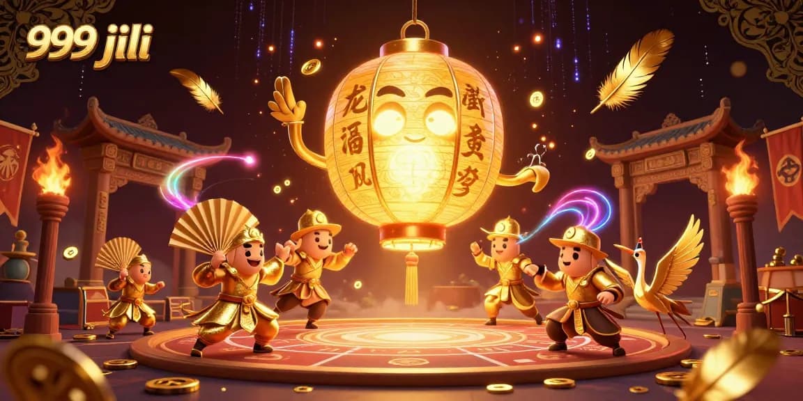 Engage in thrilling games at 999 jili with a mesmerizing visual of animated casino elements.