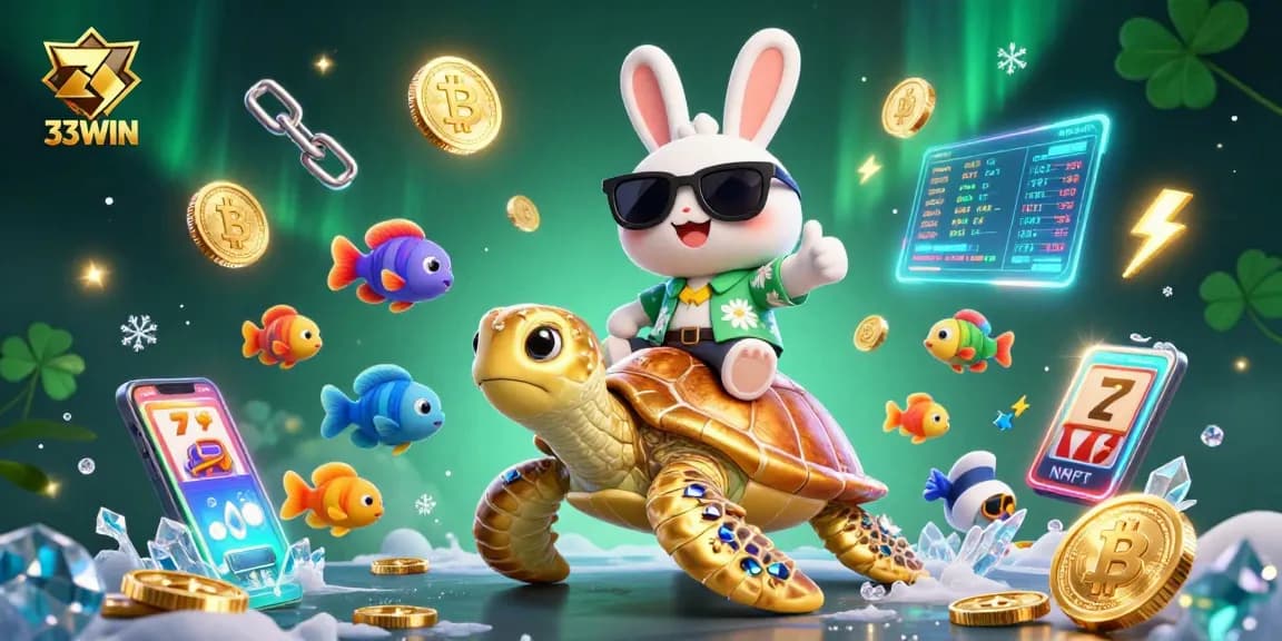 Join the action at 33WIN with vibrant slot games featuring lucky symbols and ocean creatures.