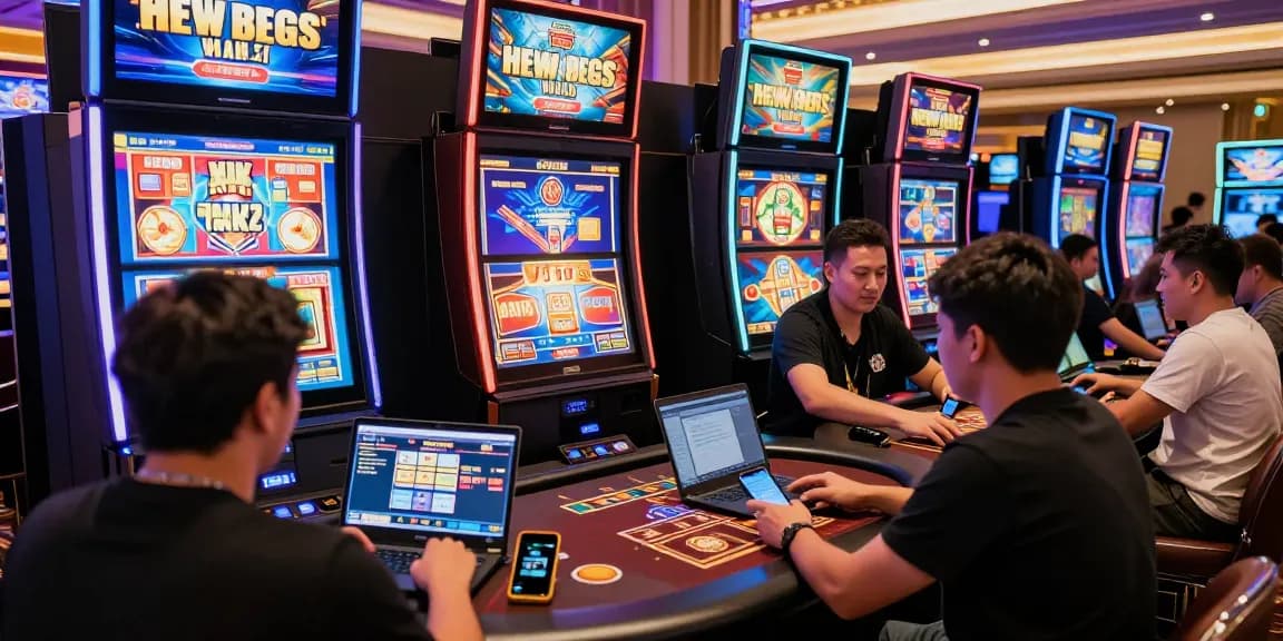 Dewavegas online casino players enjoying diverse games in an exciting virtual environment.