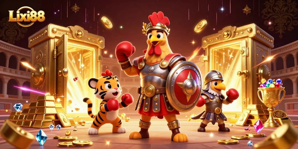 Lixi88 promotes interactive gladiator-themed betting experiences, featuring high-stakes excitement and vibrant visuals.