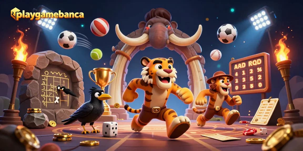 Bet on captivating games with playgamebanca's vibrant prehistoric casino scene.
