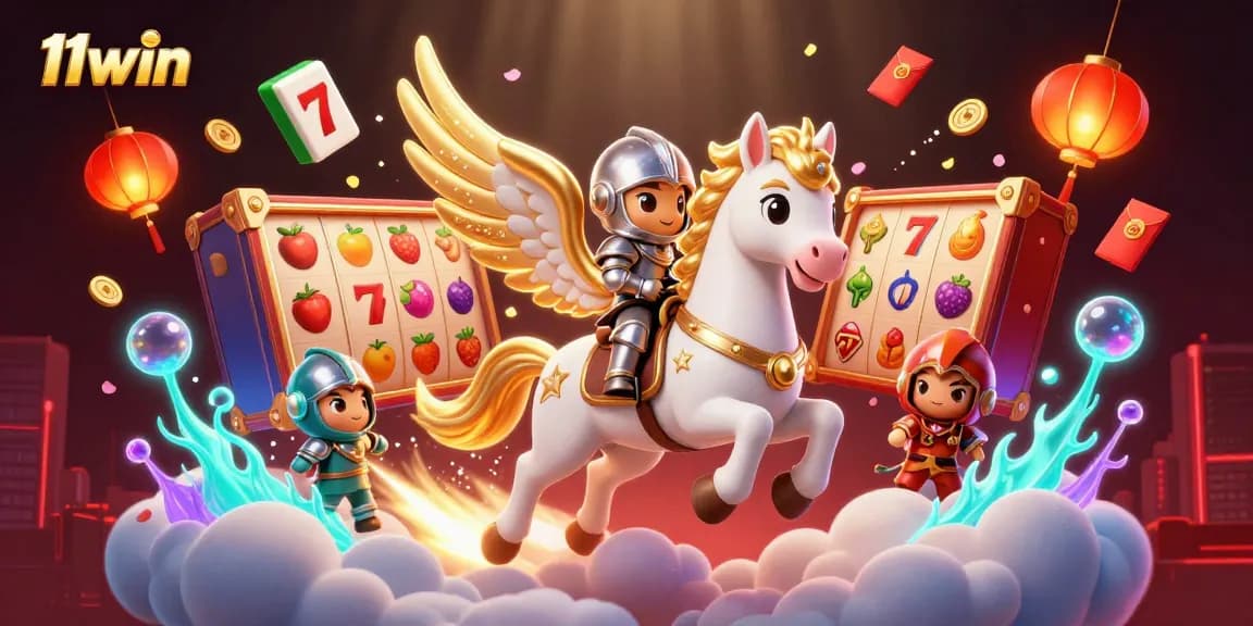Experience the excitement of 11win with vibrant slot reels and dynamic game elements.