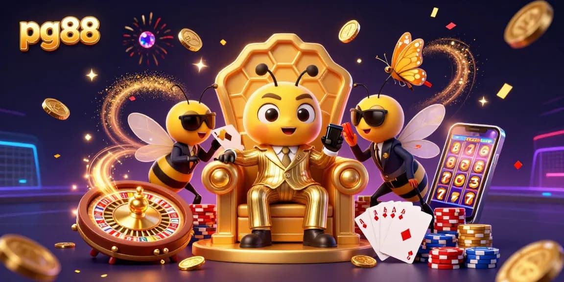 Experience the thrill at pg88 with animated characters and casino games revealing winning opportunities.