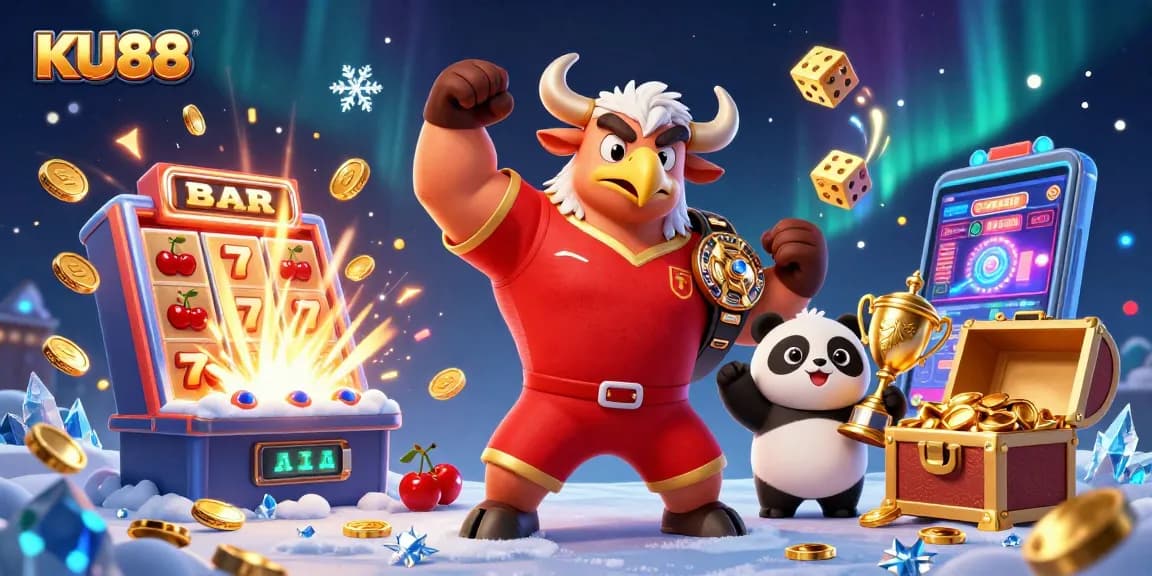 Experience thrilling wins with KU88 at a vibrant casino scene showcasing excitement and jackpots.