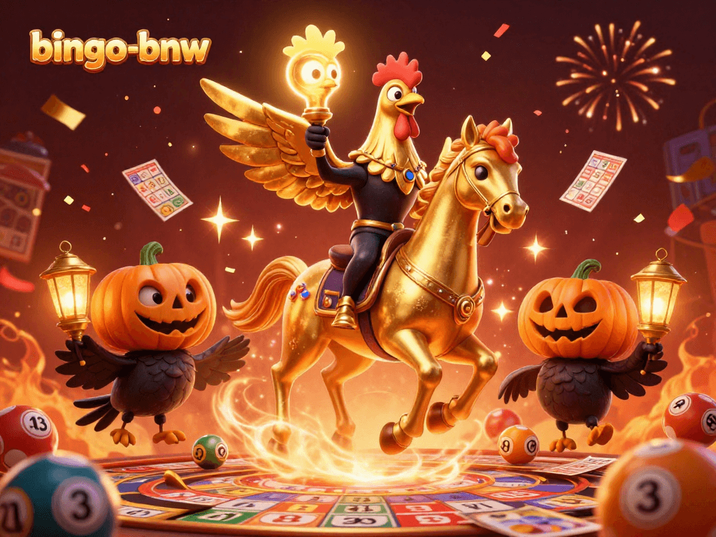 Experience thrilling bingo action with bingo-bnw in this vibrant casino illustration.