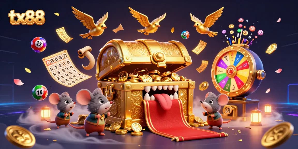 Experience thrilling wins with tx88 in a dynamic casino atmosphere filled with exciting games and colorful elements.