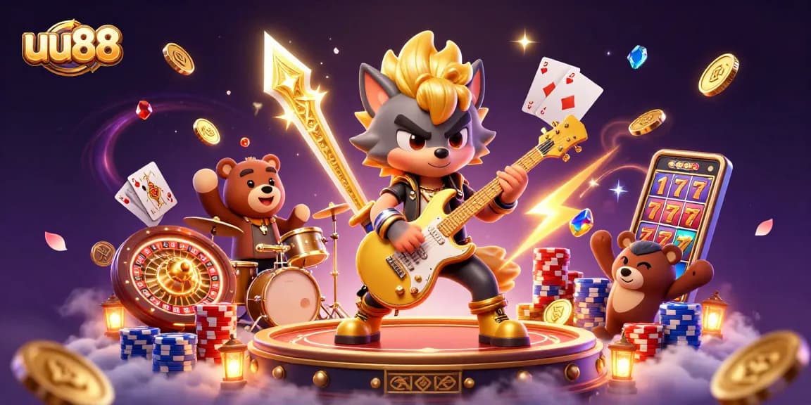 Experience thrilling gaming at uu88 with vibrant characters and dynamic casino action!