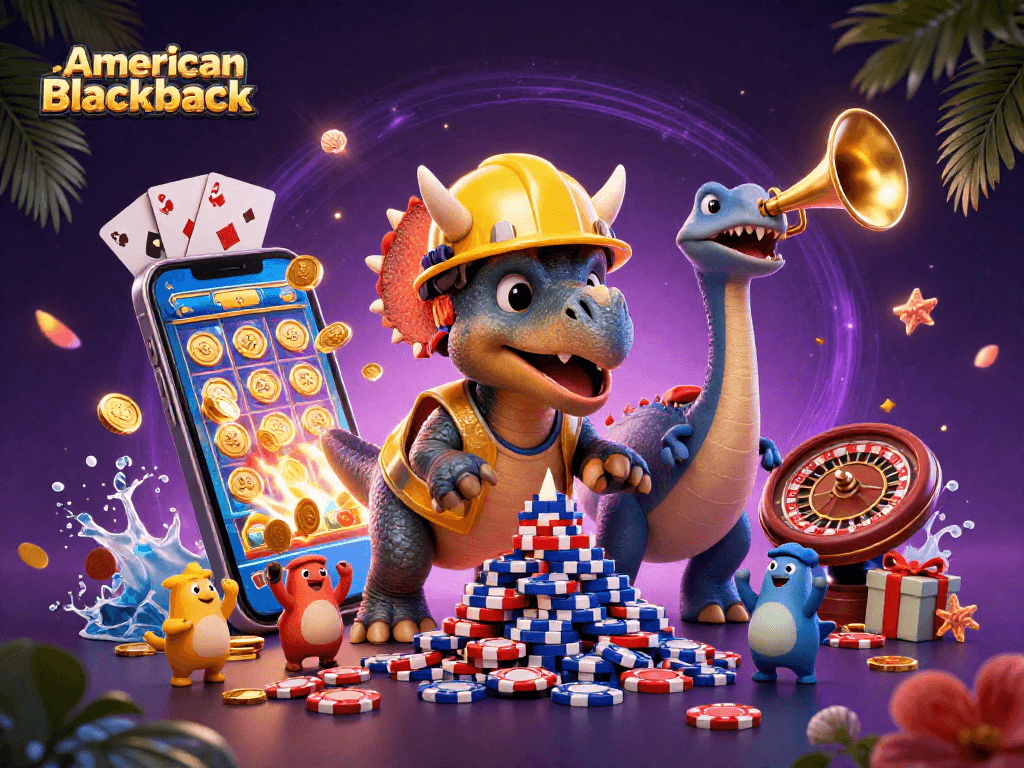 Play American Blackjack with excitement—featuring vibrant characters and rich game elements