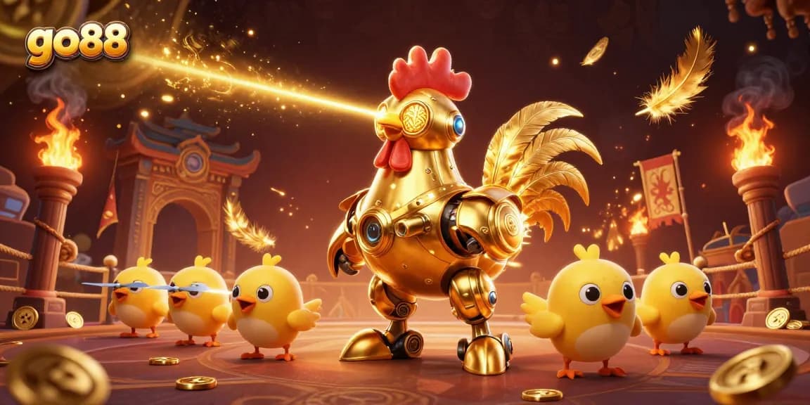 Experience thrilling gameplay at go88 with vibrant characters and dazzling effects in a 3D casino atmosphere.
