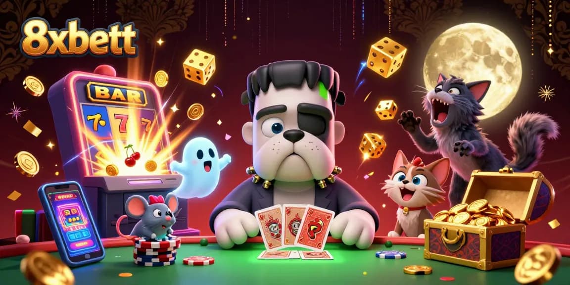 8xbett unleashes thrilling casino excitement with vibrant 3D monsters and jackpot animations.