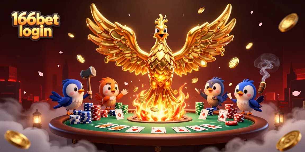 Experience the excitement of the 166bet login while winning at poker with dynamic 3D illustration.