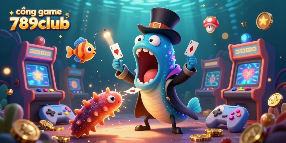 Experience the magic of cổng game 789club with vibrant 3D characters performing tricks.
