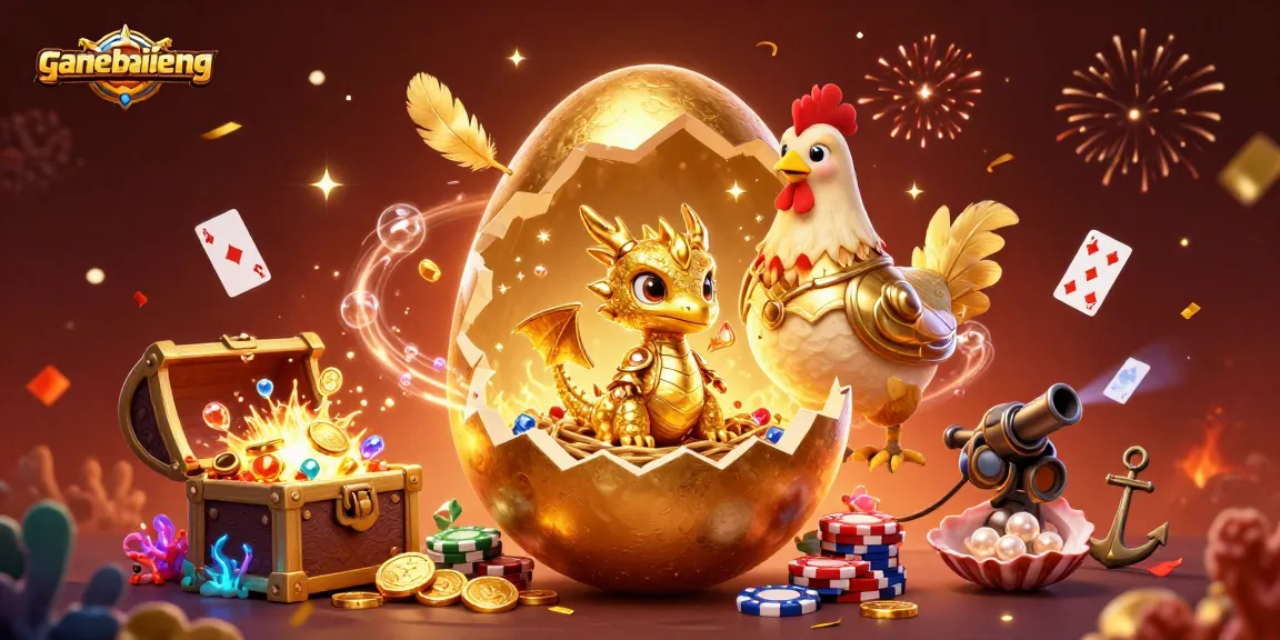 Experience thrilling gameplay at gamebailieng with a captivating gold-themed casino illustration.