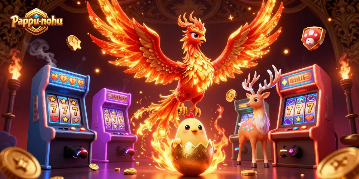 Pappu-nohu engages in exciting slot gaming, showcasing vibrant 3D elements and immersive gameplay.