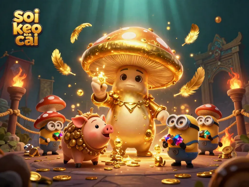 Experience thrilling betting magic with the golden mushroom wizard in the vibrant soi keo nha cai scene.