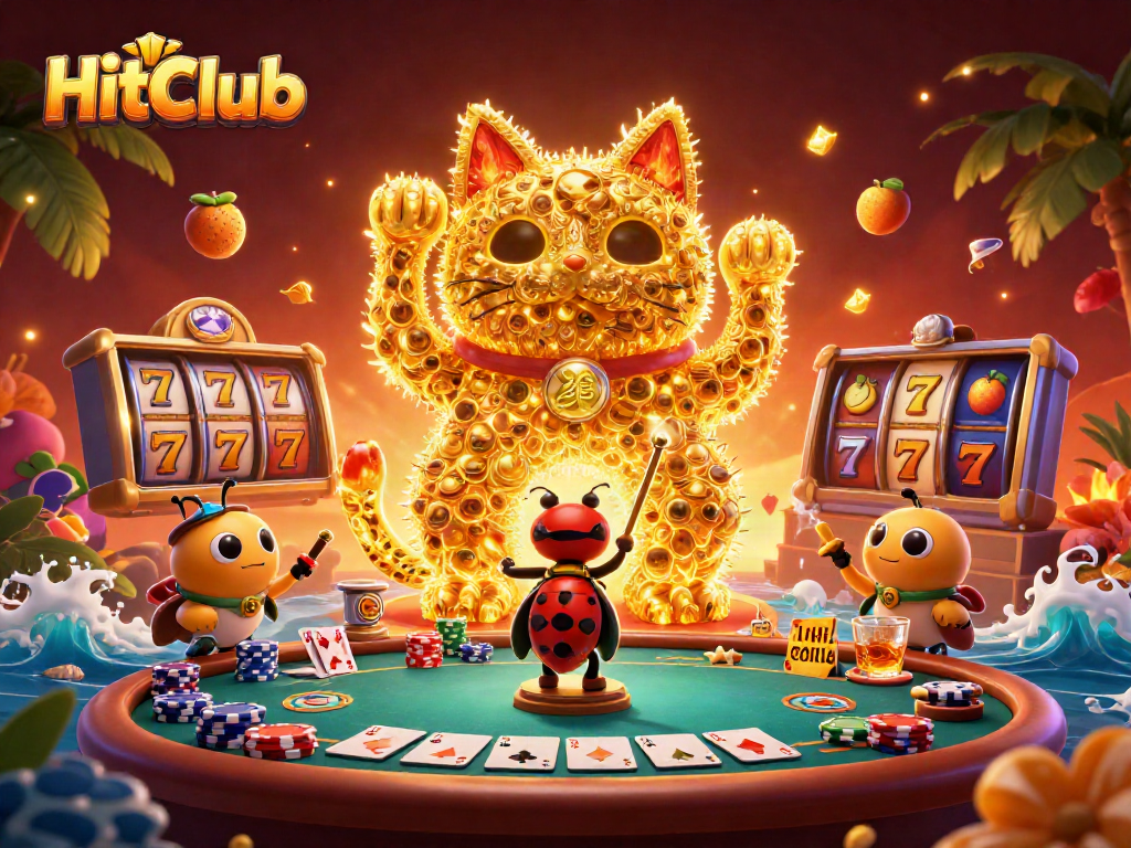 Immerse in the colorful HitClub casino experience with vibrant symbols and animations.