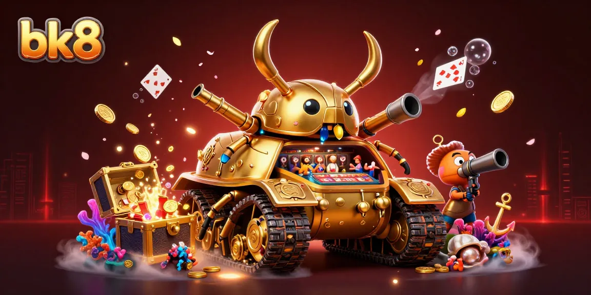 Experience the thrill of bk8 in a captivating casino scene with golden elements and dynamic game features.