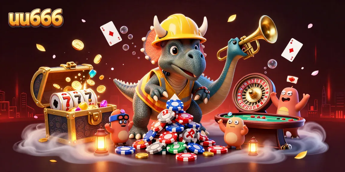 Engage with uu666's thrilling casino adventure featuring playful characters and vibrant gambling elements.