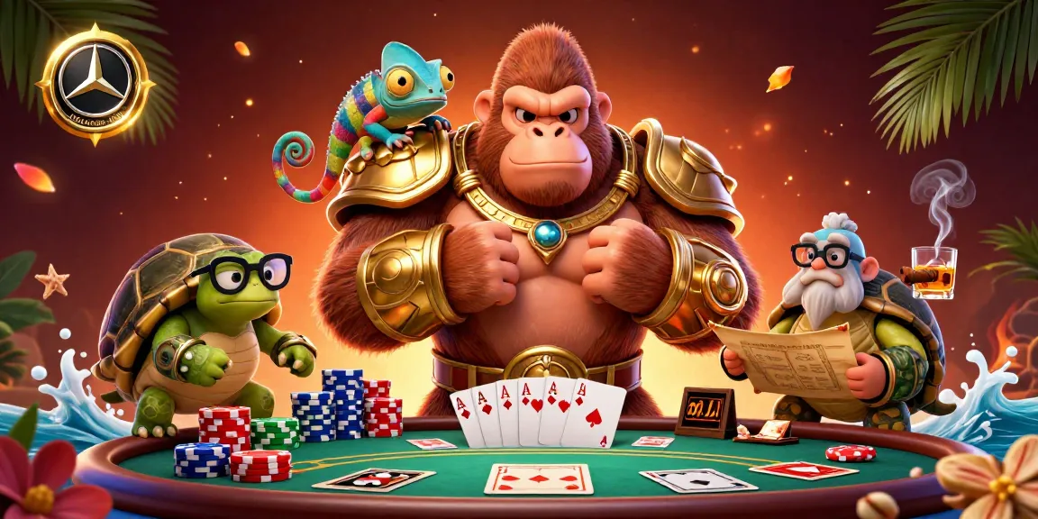 Experience thrilling poker excitement with mercedes-nohu as powerful characters engage in a colorful casino scene.