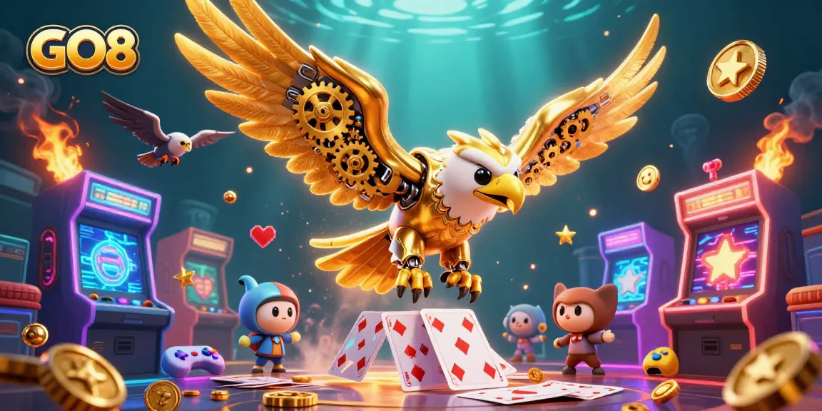 Join GO8 for an exhilarating gaming adventure with vibrant action and dynamic casino elements.