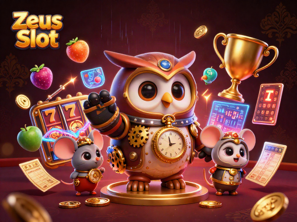 Experience thrilling spins on Zeus Slot with vibrant 3D characters and dynamic game elements.