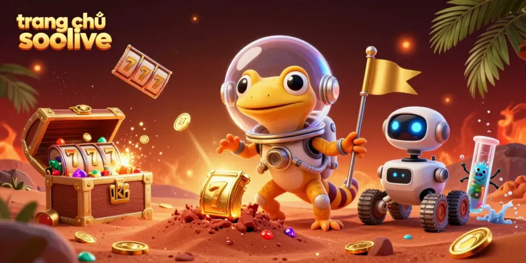 Engage with trang chủ socolive as a Martian explorer uncovers a hidden golden casino