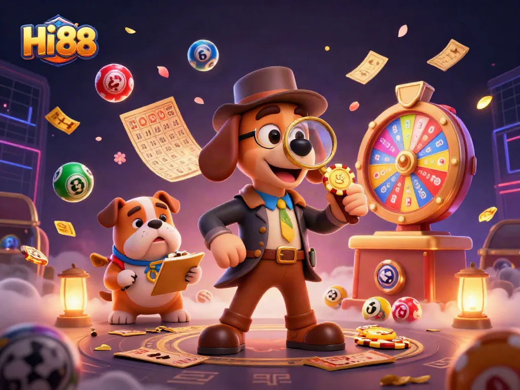 Play exciting games at Hi 88 casino while a detective uncovers golden poker chip treasures!