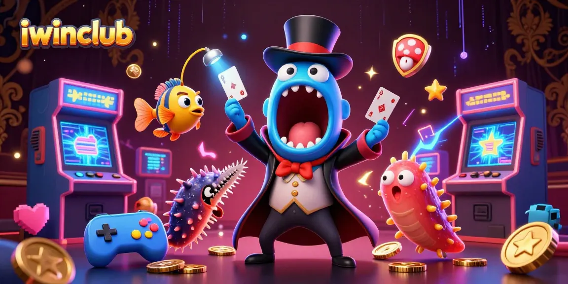 Experience the thrilling magic at iwinclub with unique underwater characters performing captivating tricks.