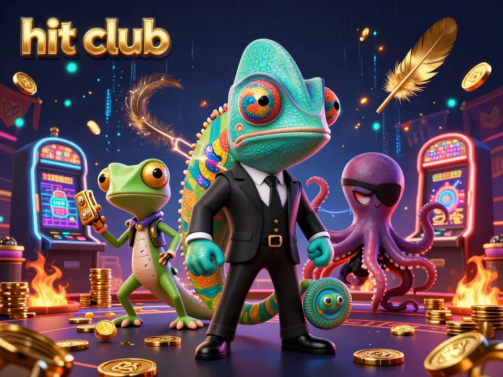 Experience thrilling gameplay dynamics at hit club with secret agents and vibrant casino elements.