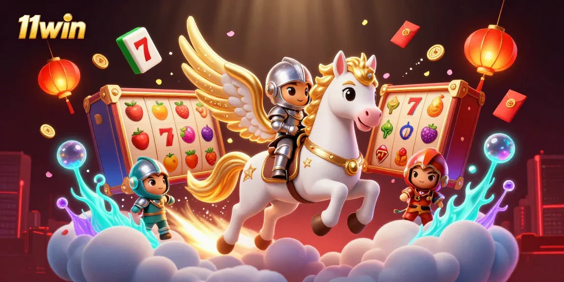 Experience the excitement of 11win with vibrant slot reels and dynamic game elements.