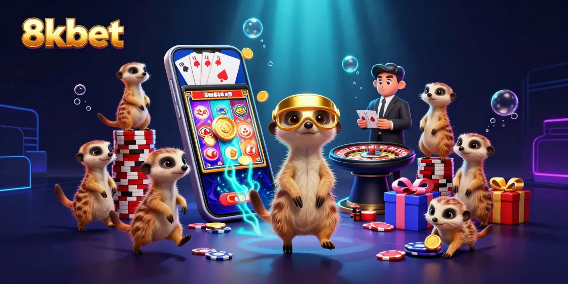 Experience thrilling moments at 8xbet with lively meerkats managing a fantastic casino.