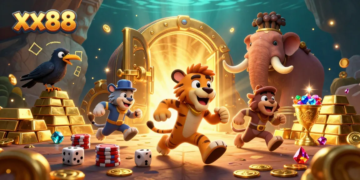 Experience thrilling wins at xx88 with a vibrant prehistoric casino atmosphere filled with treasures and excitement.