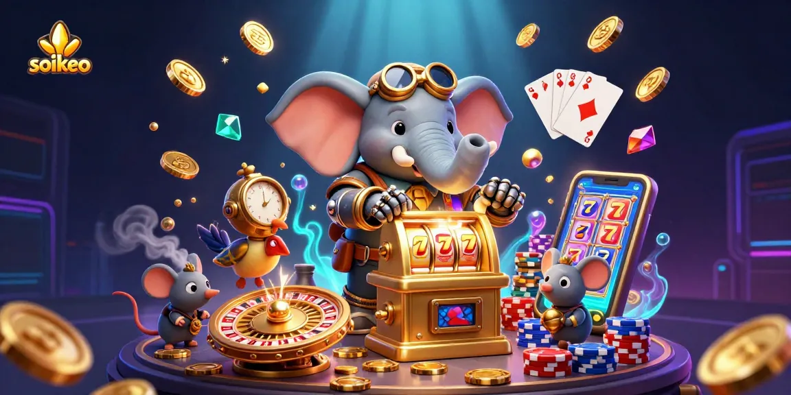 Engage with the thrilling world of soikeo, featuring steampunk elements and exciting casino action.