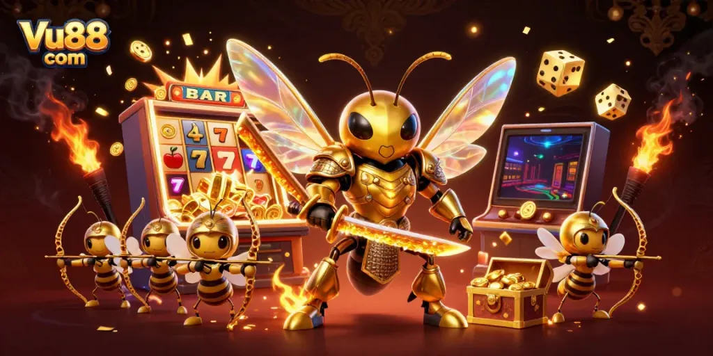 Experience thrilling jackpots at Vu88 com with dynamic slots and colorful casino elements.