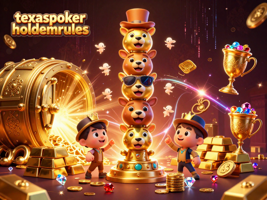 Experience the excitement of texaspokerholdemrules as vibrant poker elements burst forth around a dazzling totem.