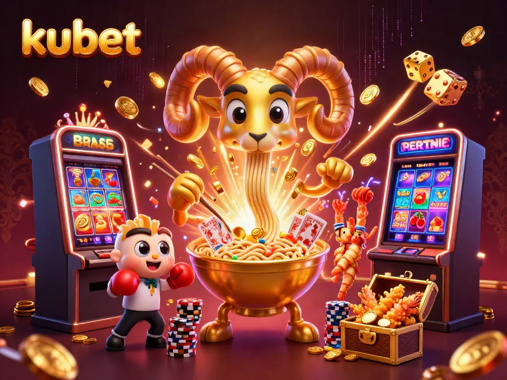 Experience the excitement of kubet with lively characters and dazzling casino elements in action.