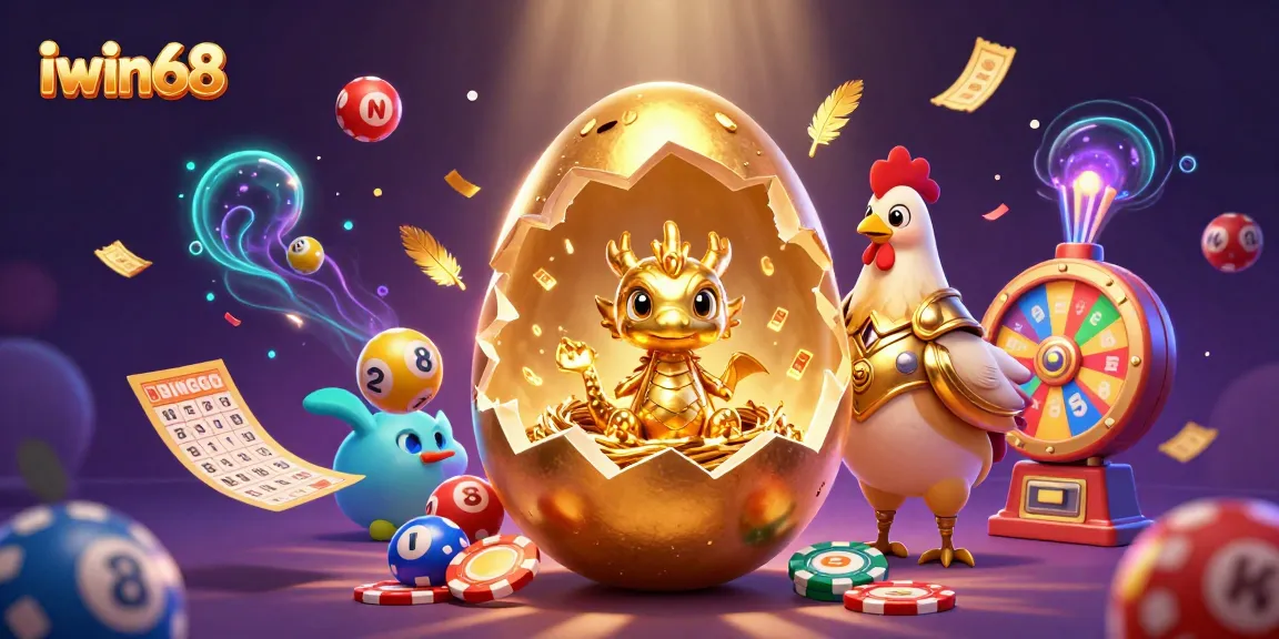 Experience thrilling gaming at iwin68 with a dynamic golden dragon and rich casino elements.