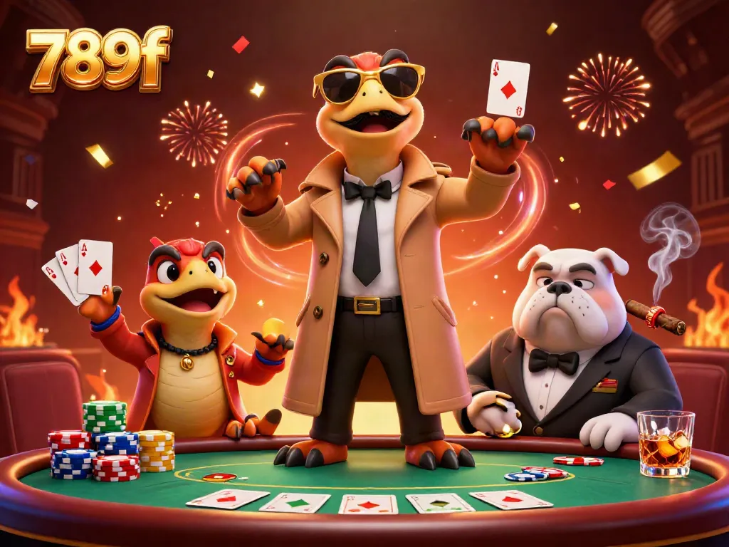 Three raptors in a trench coat hilariously attempting to enter a VIP lounge at 789f casino.