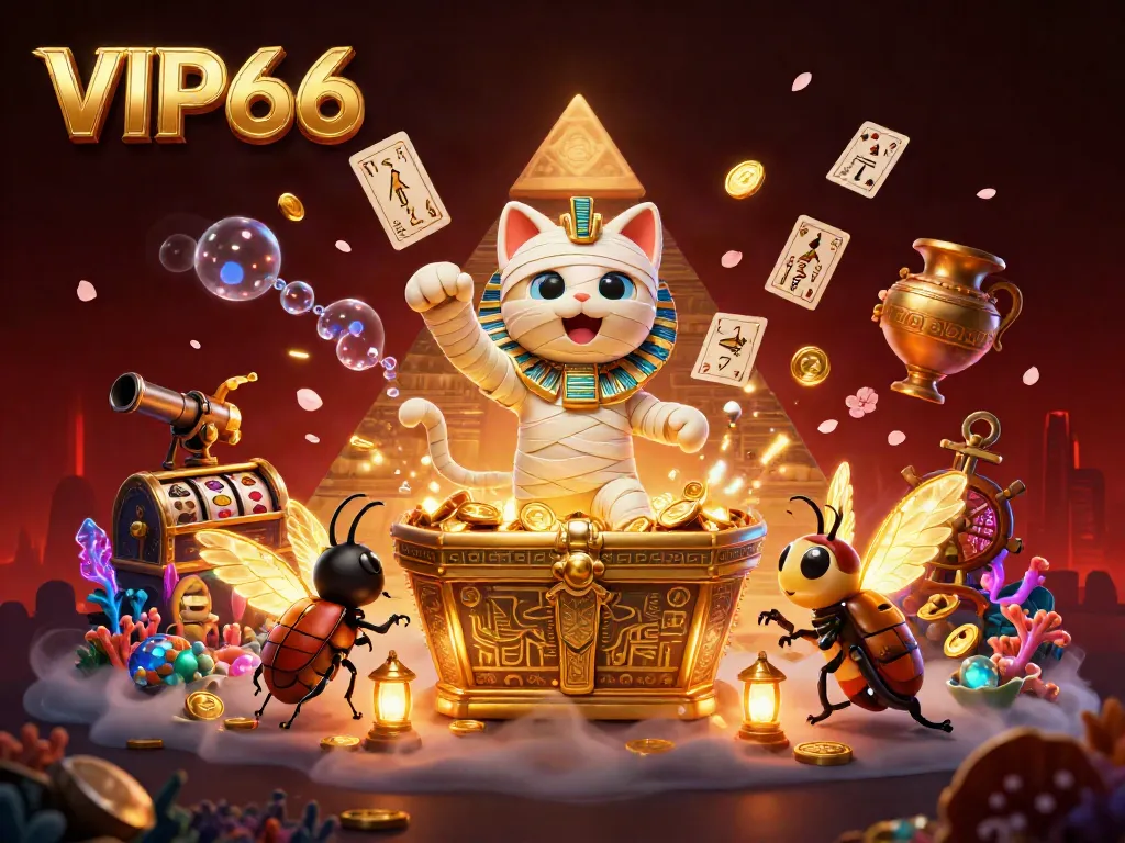 Experience excitements at VIP66 Casino with a thrilling scene of games and treasures.