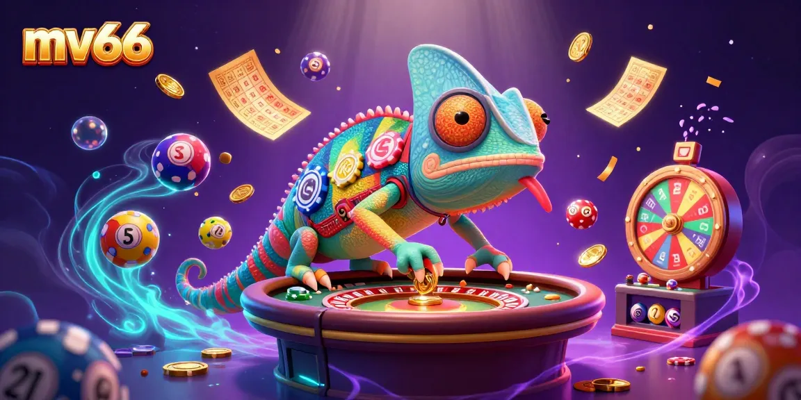 mv66 ignites excitement with a vibrant casino scene, featuring thrilling games and colorful characters.
