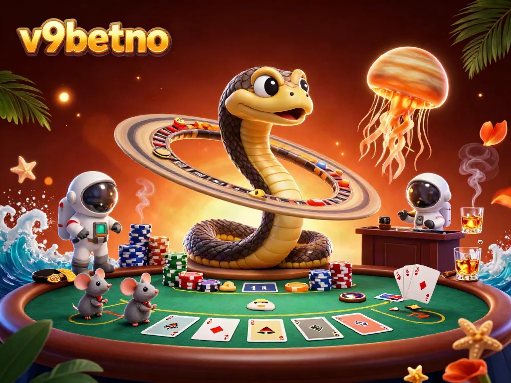 Experience thrilling betting action at v9betno with mice astronauts and a cosmic dealer.