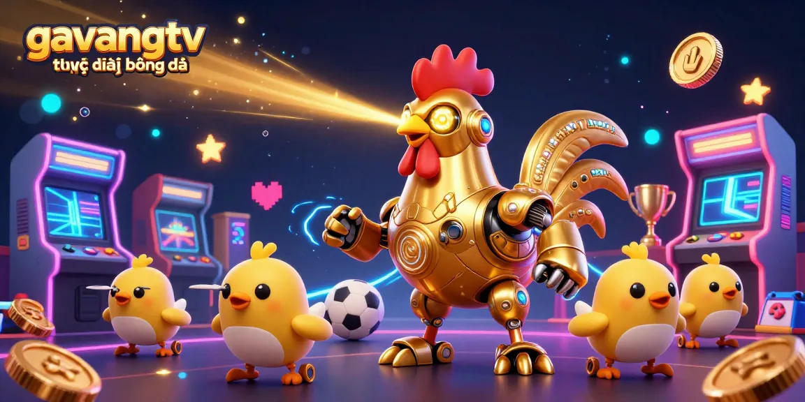 Experience the excitement of gavangtv trực tiếp bóng đá with dynamic action-packed 3D illustration art.