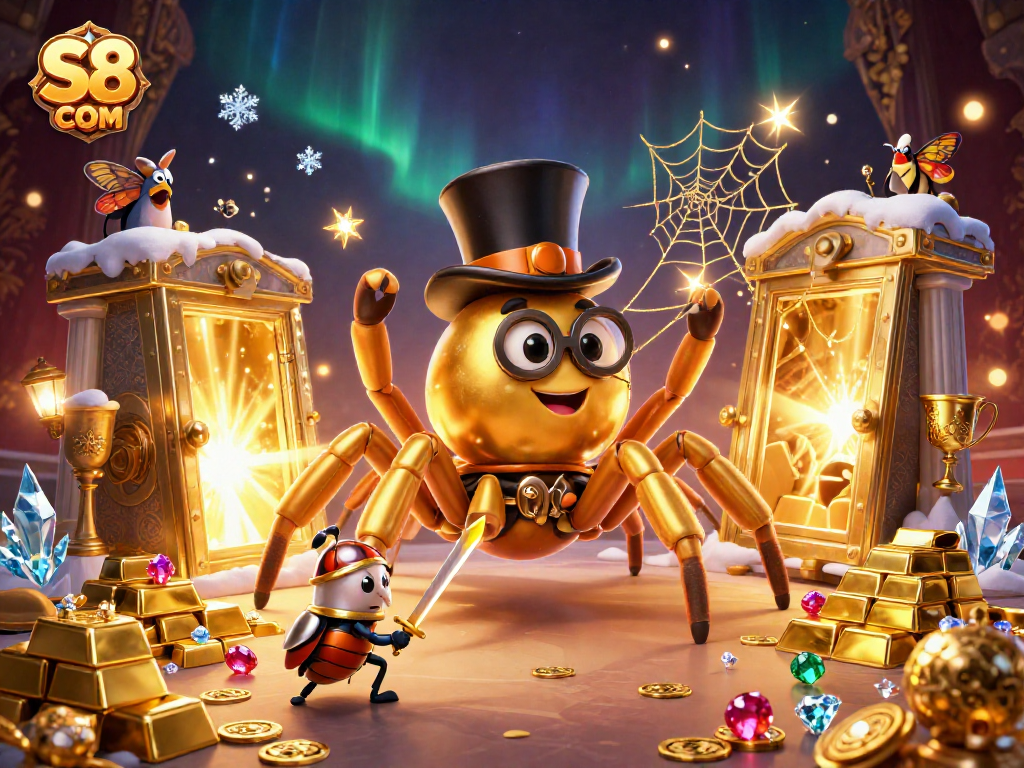 Engage in thrilling gameplay at S8 COM with colorful casino characters and dazzling treasures.