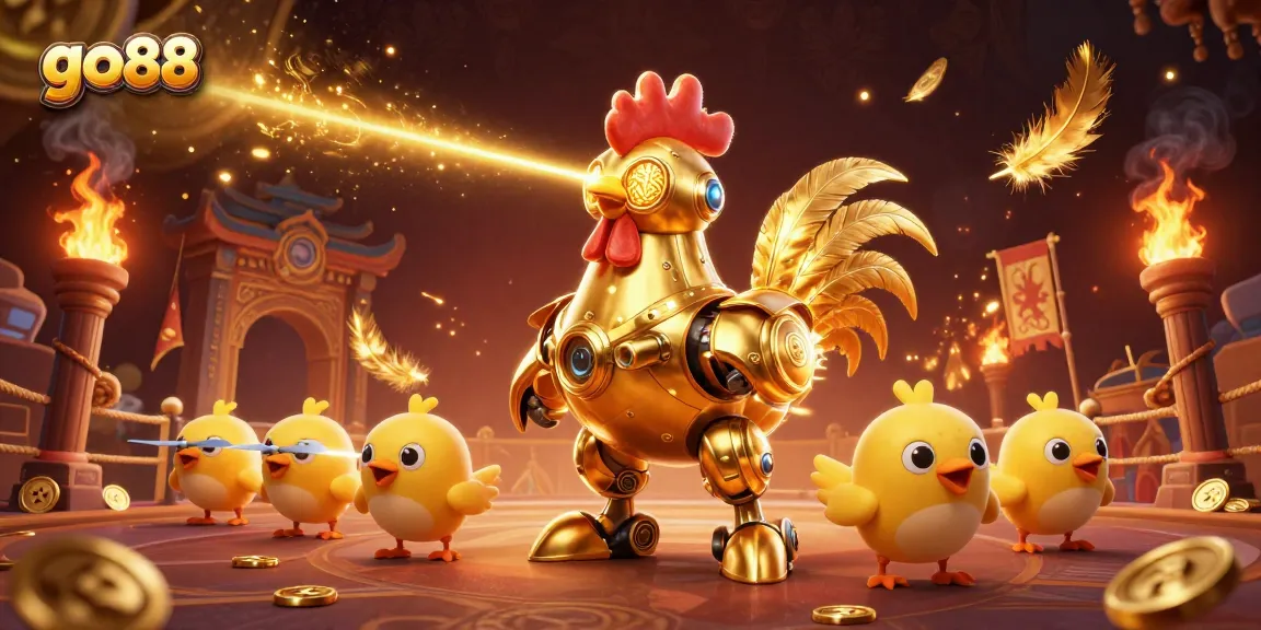 Experience thrilling gameplay at go88 with vibrant characters and dazzling effects in a 3D casino atmosphere.