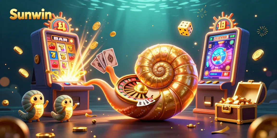 Experience winning big at Sunwin with vibrant casino elements and 3D characters.