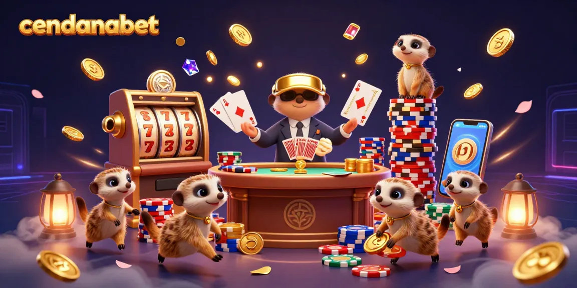 Cendanabet offers exhilarating slot gaming action with a lively meerkat casino theme.
