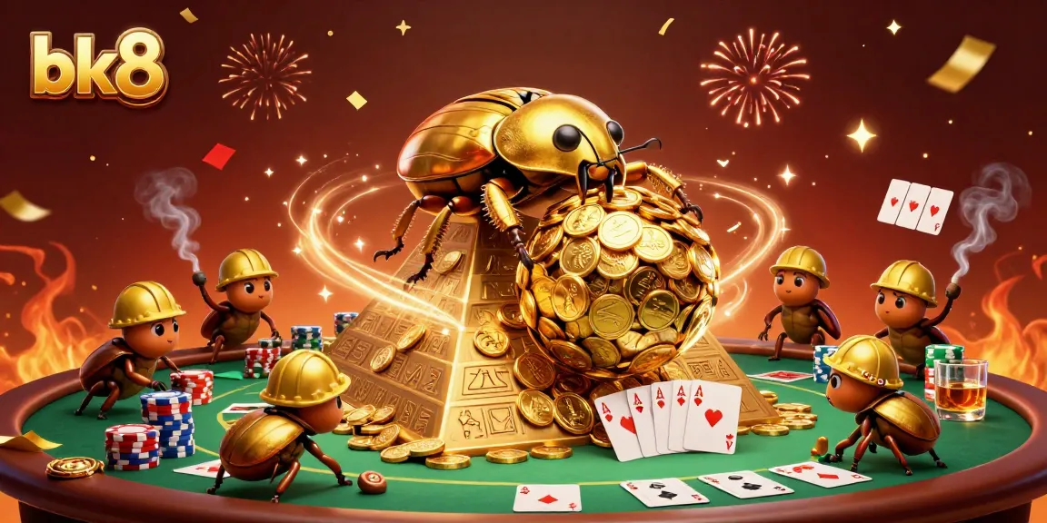 bk8 players enjoying thrill of big wins with golden coins and lively casino gaming scene