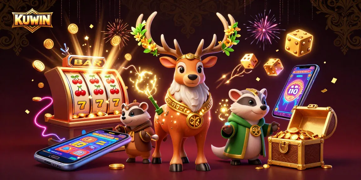 Experience thrilling gameplay at KUWIN with vibrant 3D gaming elements and dynamic jackpot excitement.