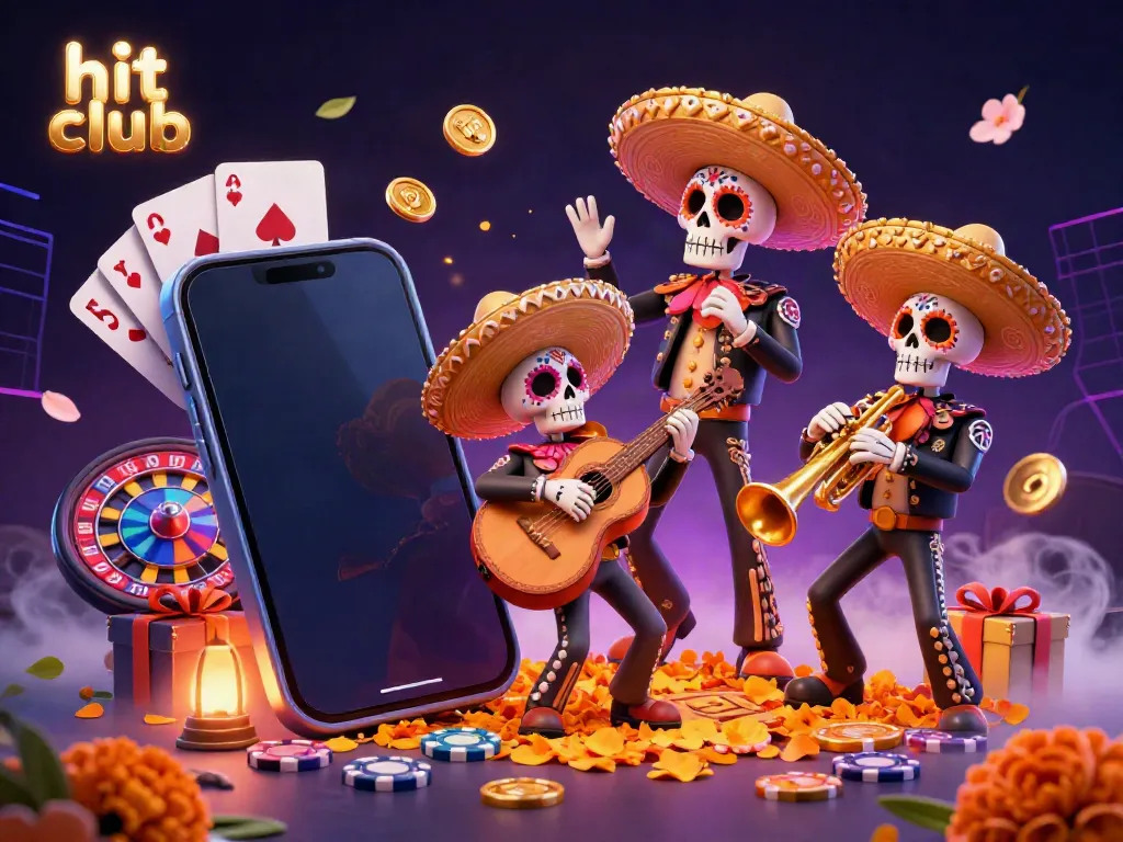 Engage with the thrilling hit club experience filled with vibrant gaming elements and Mariachi spirit.