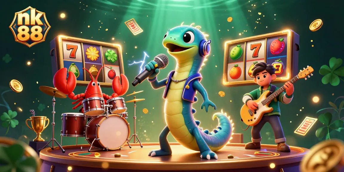 Experience the thrill of nk 88 with a lively underwater casino scene featuring electric eel, lobster, and seahorse.